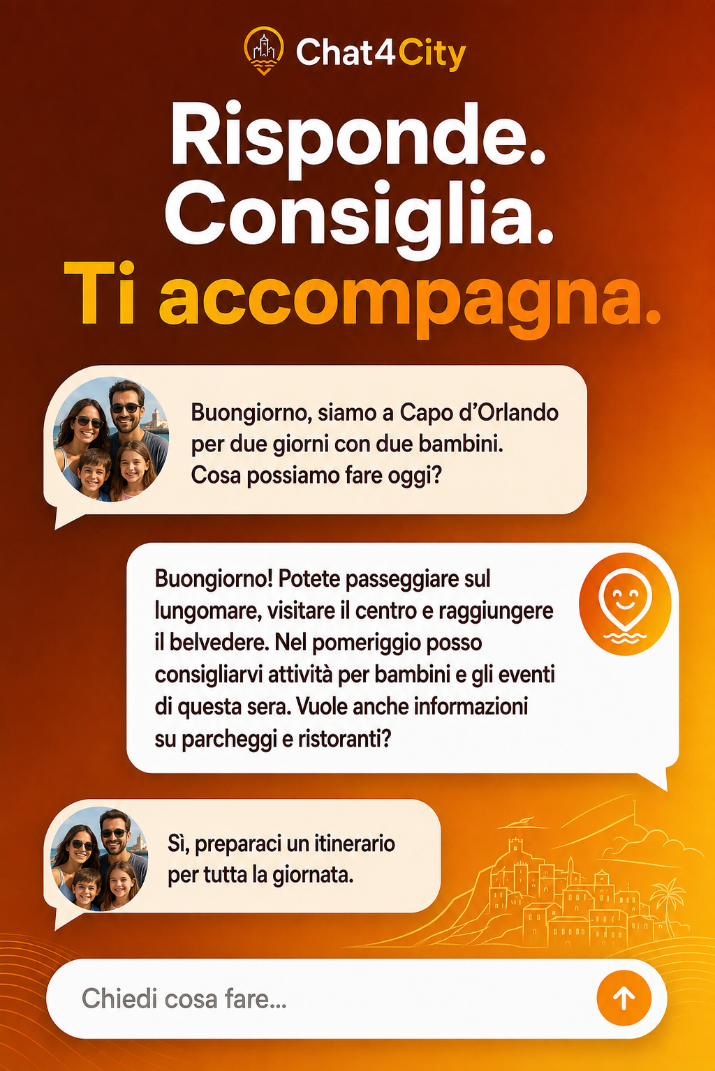 Chat4City, assistente AI per il turismo su WhatsApp